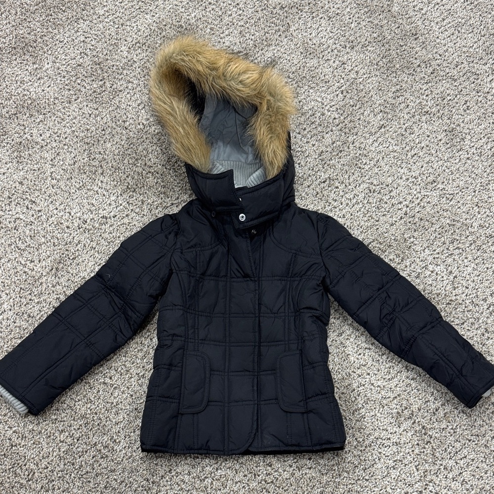 Black puffer jacket